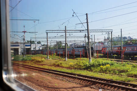 The view from the train window.