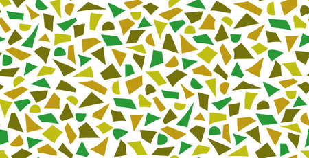 Seamless pattern with the green geometrical sketchのイラスト素材