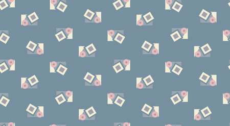 Seamless pattern  with geometric shapes