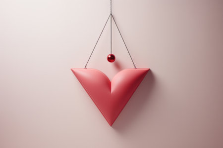 Heart pendant is precious present on Valentine Dayの素材