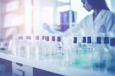 Test of samples in a bio-chemical laboratoryの素材