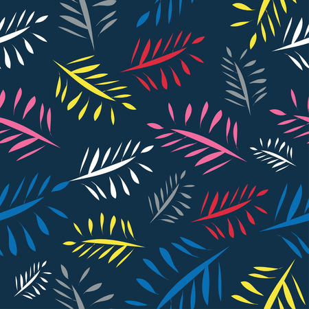 Bright leaves background colorful paintingのイラスト素材