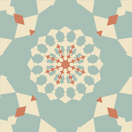 Seamless ceramic tile with colorful patchwork. Vintage multicolor pattern. Can be used for ceramic tile, wallpaper, linoleum, textileのイラスト素材