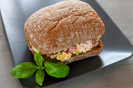 Trending food italian chopped sandwichの写真素材