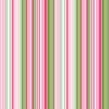 Beautiful seamless print in pink and green vertical stripes, vector. Great for decorating fabrics, textiles, gift wrapping design, any printed materials, advertising, or other design.のイラスト素材