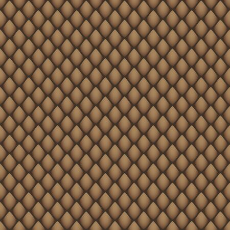Abstract geometric print in brown tones imitating the skin of a snake. Great for decorating fabrics, textiles, gift wrapping design, any printed materials, including advertising.のイラスト素材