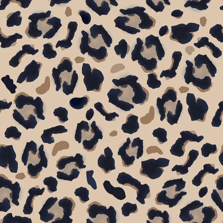 Pattern of dark and light brown spots, simulates the leopard fur. Beautiful background pattern, great for decorating fabrics, textile products, gift wrapping designs, any printed products, including promotional ones.のイラスト素材