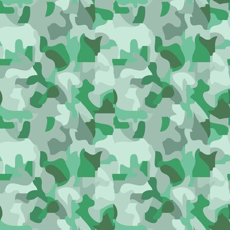 Seamless pattern of spots in gray green tones, camouflage, vector. Great for decorating fabrics, textiles, gift wrapping design, any printed materials, advertising, or other design.のイラスト素材