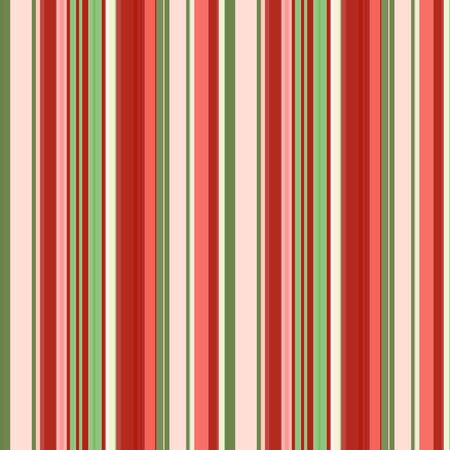 Coral red, green and dull pink vertical stripes of different widths, seamless pattern, vector. Great for decorating fabrics, textiles, gift wrapping design, any printed materials and advertising.のイラスト素材