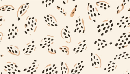Modern abstract dynamic dots pattern. Trendy minimal vector template for design.のイラスト素材