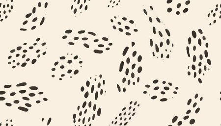 Modern abstract dynamic dots pattern. Trendy minimal vector template for design.のイラスト素材