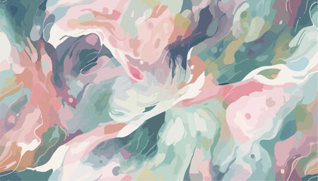 Abstract spotted seamless pattern painted with paintのイラスト素材