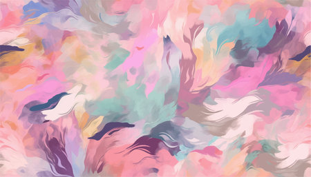 Abstract spotted seamless pattern painted with paintのイラスト素材