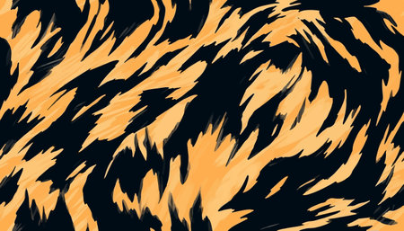 Hand drawn contemporary abstract tiger striped print. Modern fashionable template for design.のイラスト素材