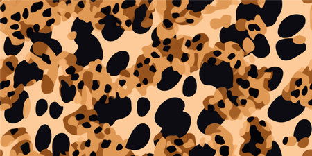 Modern pattern with leopard skin. Creative collage contemporary seamless pattern. fashionable template for designのイラスト素材