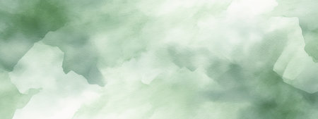 Pale gray blue green abstract watercolor drawing. Sage green color. Art background for design. water. Grunge. Blot, Stein, daub.の素材