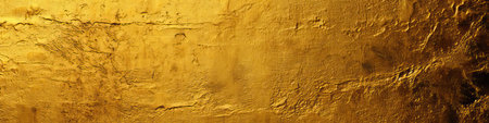 Gold foil texture background. Realistic golden elegant, shiny and metal gradient template for gold border, frame, ribbon design.の素材