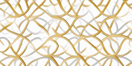 Background pattern seamless geometric line abstract white gold luxury color vectorのイラスト素材