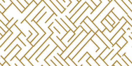 Luxury white gold background pattern seamless geometric line stripe chevron square zigzag abstract design vector. Christmas background.のイラスト素材
