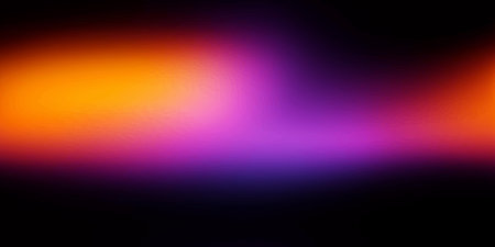 Vibrant blurry neon aura seamless pattern with purple and orange light leak for modern digital...