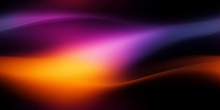 Vibrant blurry neon aura seamless pattern with purple and orange light leak for modern digital...