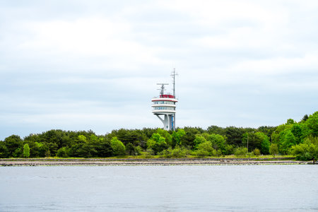 View of the harbor in Swinoujscie. Baltic Sea.の写真素材