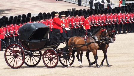 LONDON, UK- JUNE 8 2013: Major General's review for Trooping the Colorのeditorial素材