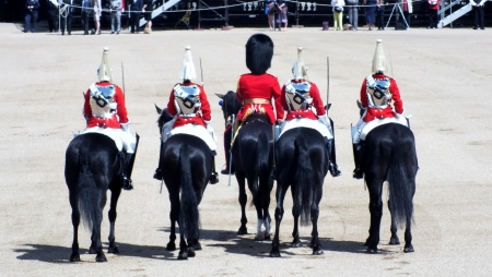 LONDON, UK- JUNE 8 2013: Major General's review for Trooping the Colorのeditorial素材