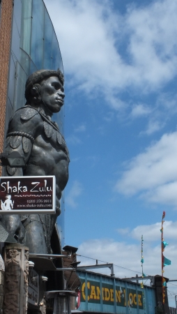 London June 8th 2013. Shaka Zulu African restaurent  Camden Lock marketのeditorial素材