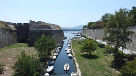 Old Fort in Corfu Town , Corfu Greece のeditorial素材