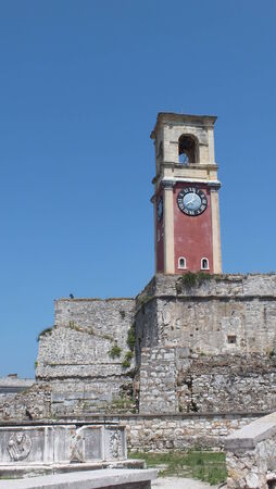 Old Fort in Corfu Town , Corfu Greece のeditorial素材