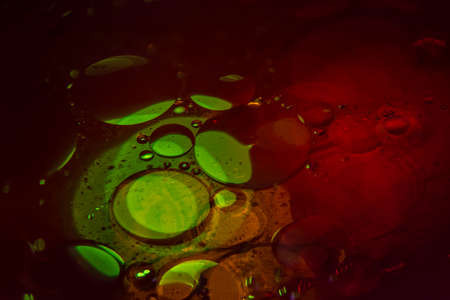 abstract bubbles pattern with colourful lightingのeditorial素材