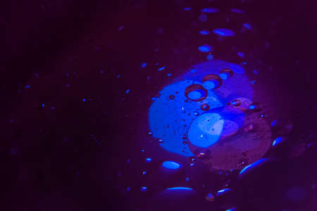 abstract bubbles pattern with colourful lightingのeditorial素材