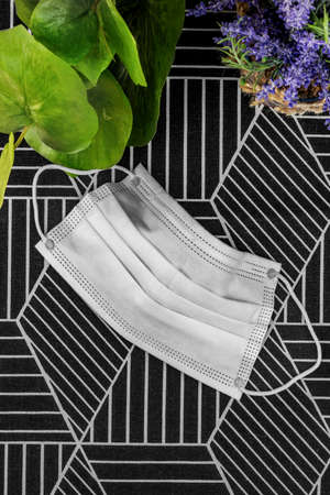 White colour surgical mask