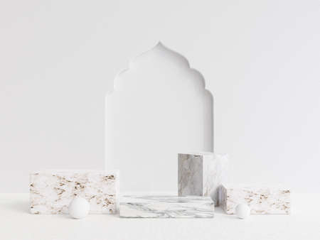 a place for Islamic products with a minimalist and elegant designの写真素材