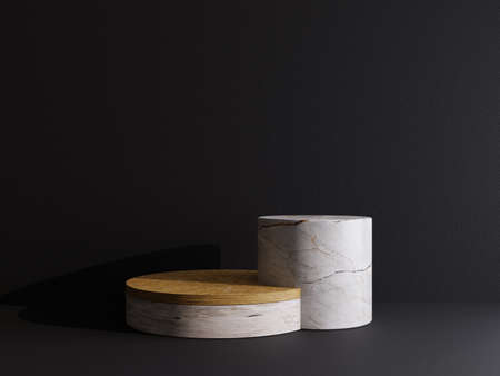 a place for products with a minimalist and elegant designの写真素材