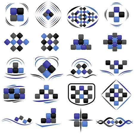 Logotypes for company in modern styleのイラスト素材