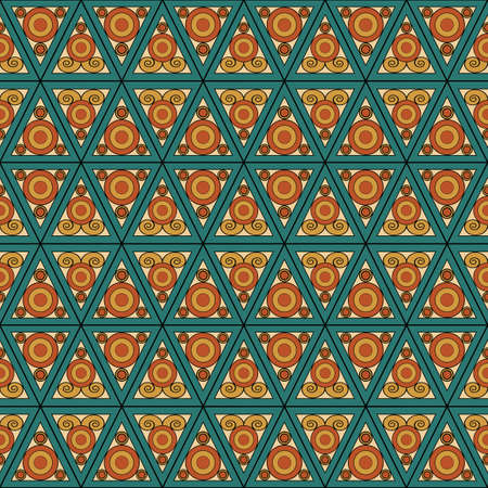 Colorful geometric pattern seamless in abstract style