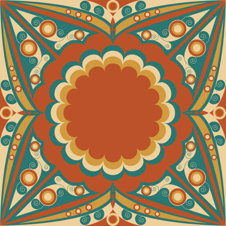 Colorful patterned background. Arabesque ornamentのイラスト素材