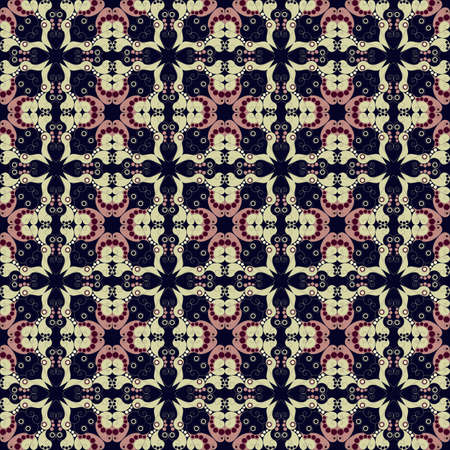 Colorful geometric pattern seamless. Arabesque style