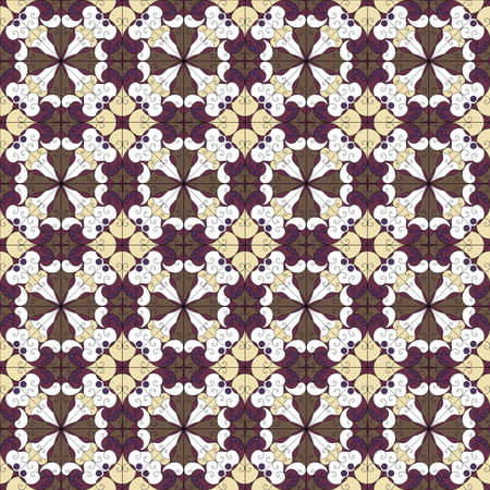 Vector seamless  Colorful ethnic pattern  Arabesque style