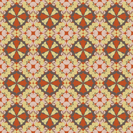 Vector seamless  Colorful ethnic pattern  Arabesque style