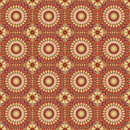 Vector seamless pattern. Colorful ethnic ornament. Arabesque style