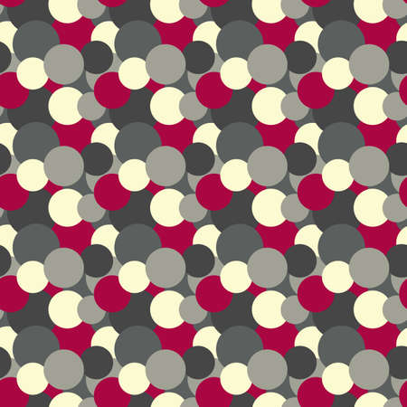 Circles background. Vector seamless pattern made of colorful round shapesのイラスト素材