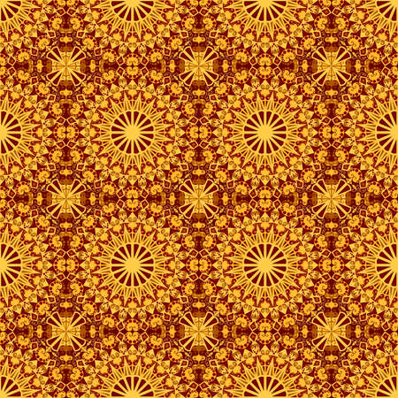 Vector seamless pattern. Colorful ethnic ornament. Arabesque styleのイラスト素材