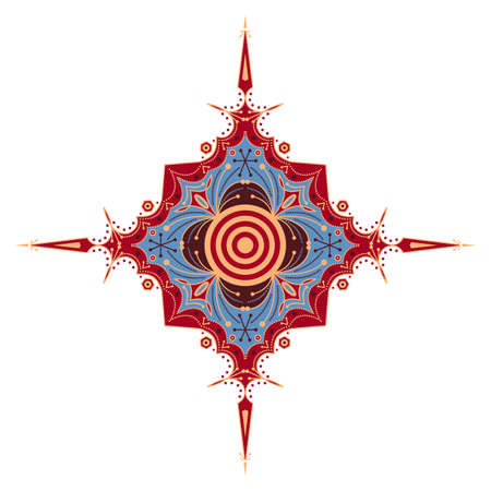 Colorful ethnic pattern. Vector element for designのイラスト素材