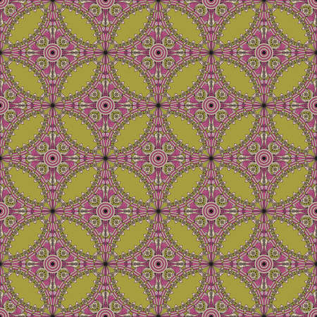 Vector seamless pattern. Colorful ethnic ornament. Arabesque style