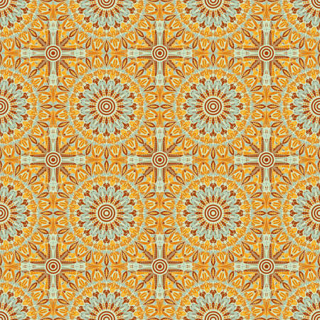 Vector seamless pattern. Colorful ethnic ornament. Arabesque style