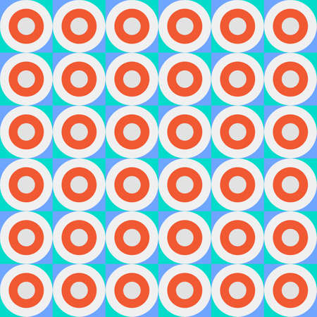 Vector seamless pattern. Abstract background made of colorful rounds