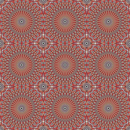 Vector seamless pattern. Colorful ethnic ornament. Arabesque style